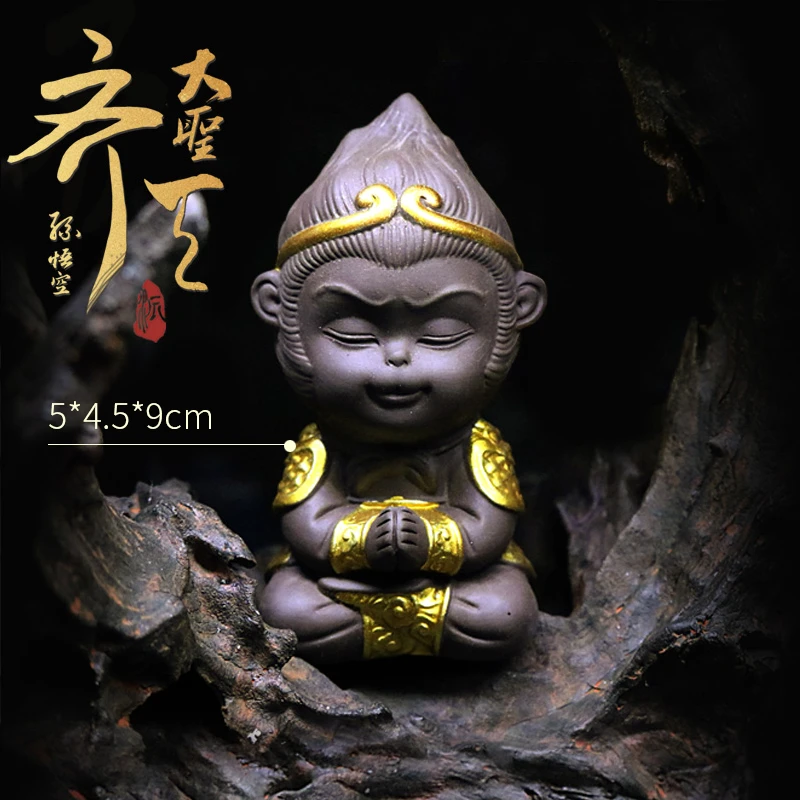 金鱼缸布景小摆件造景装饰品孙悟空陶罐躲避屋繁殖罐虾窝虾屋鱼窝