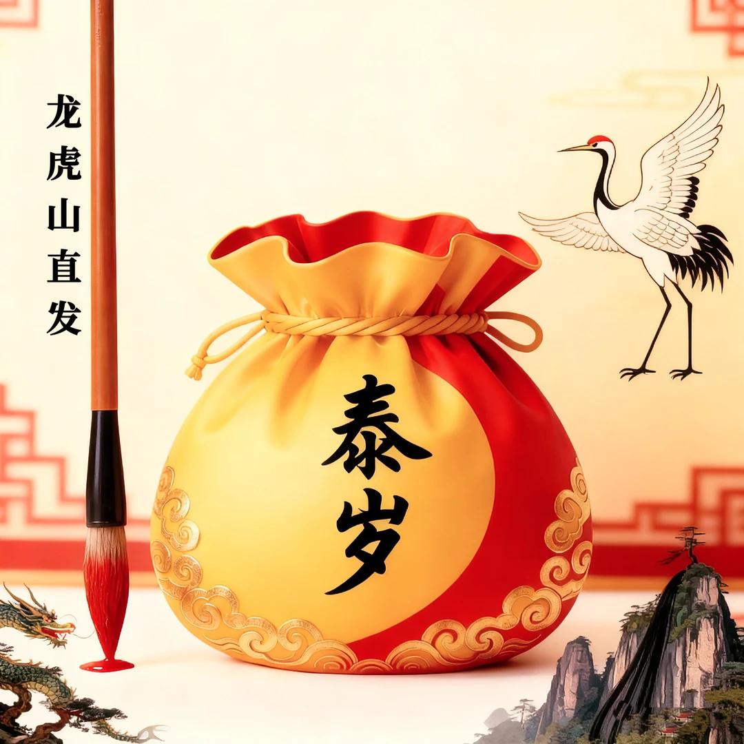 1号泰岁【师傅手绘】生肖贴纸福卡