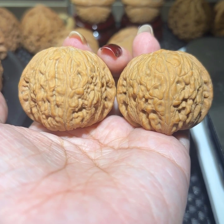 文玩核桃把件40泥鳅背