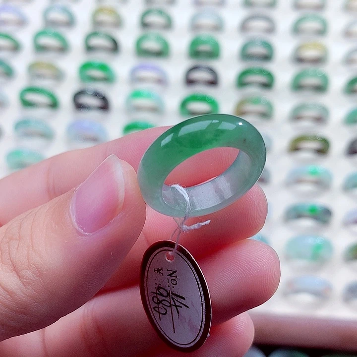 翡翠未镶嵌戒指14号