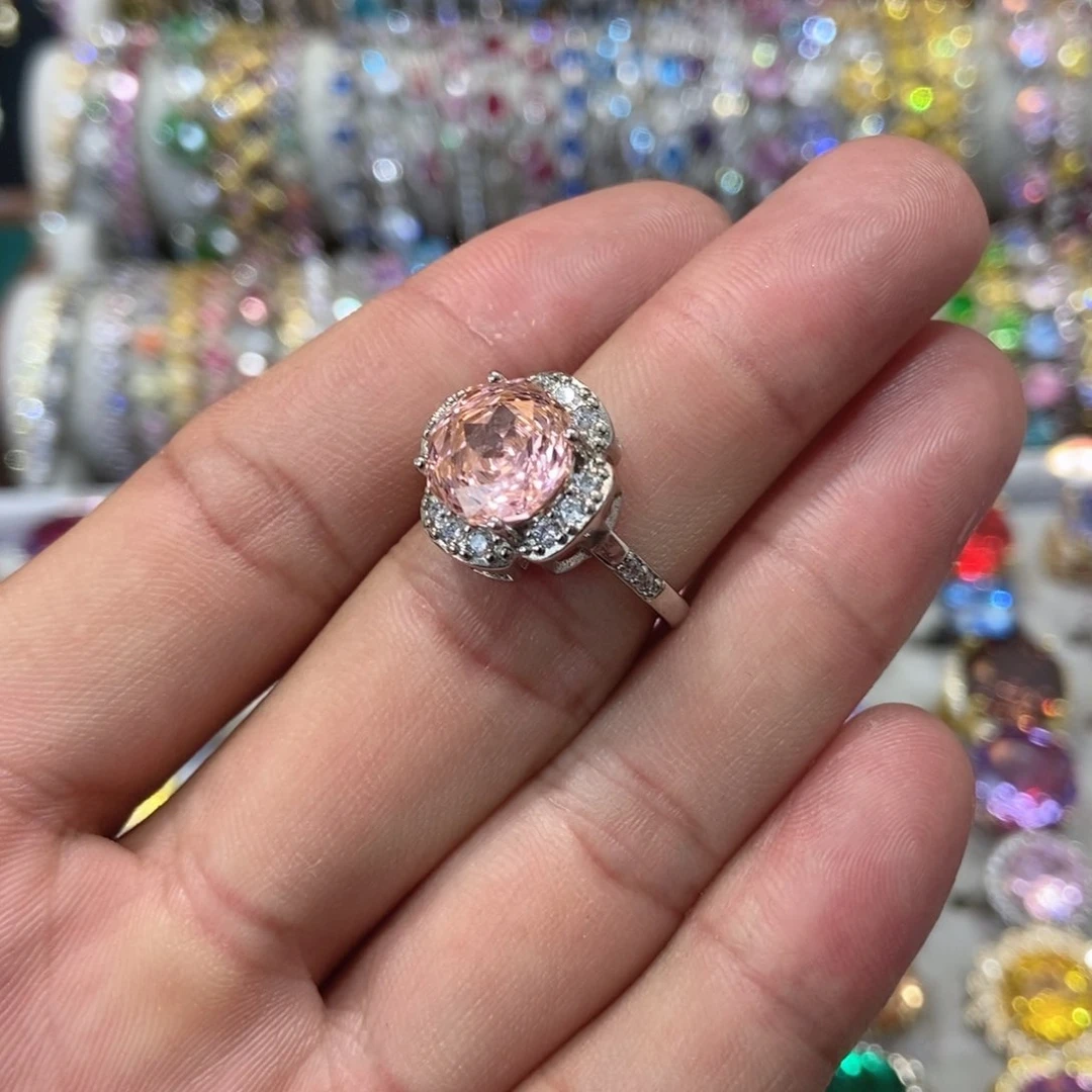 6锆石（处理）戒指