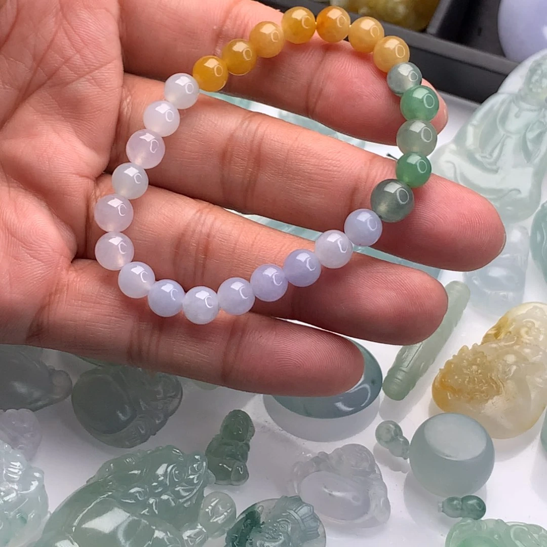 未镶嵌手链翡翠手串