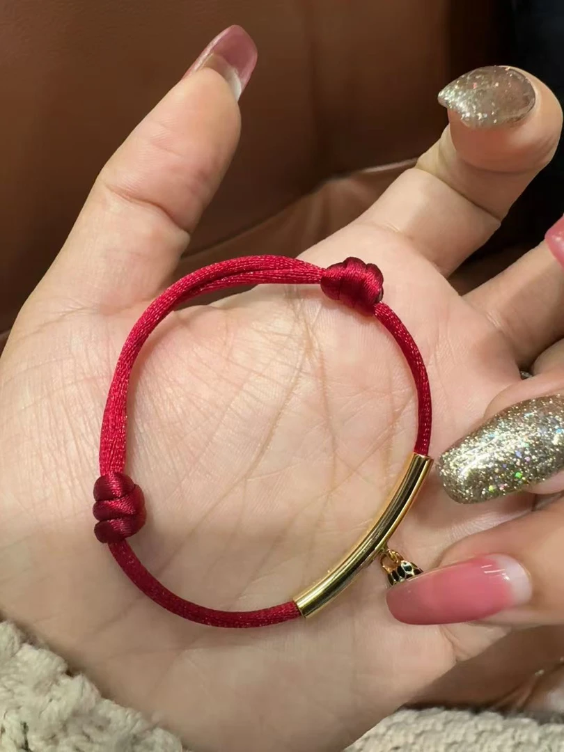 925银 【2025蛇年新款小红绳】红绳手工简约素款小众百搭