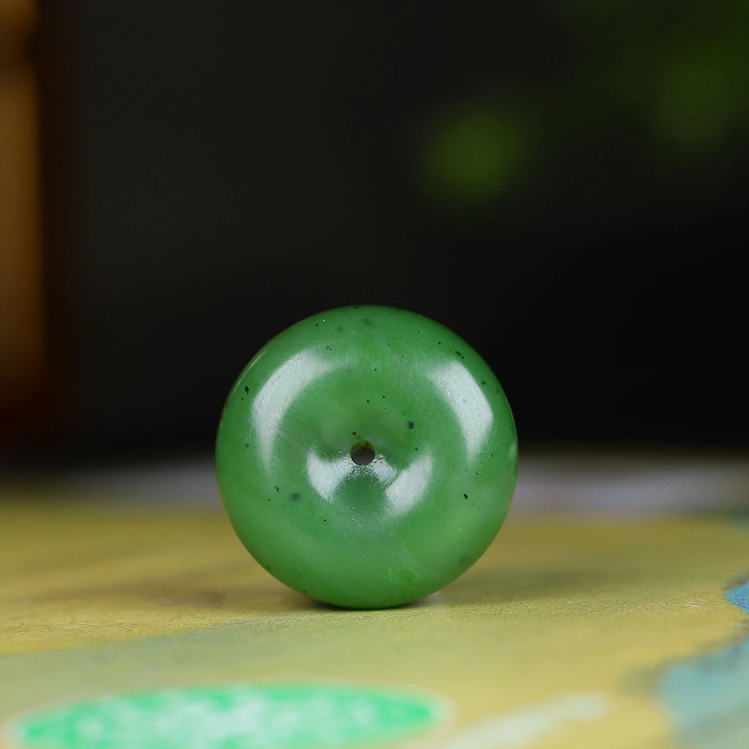 101549和田玉白玉平安扣挂件