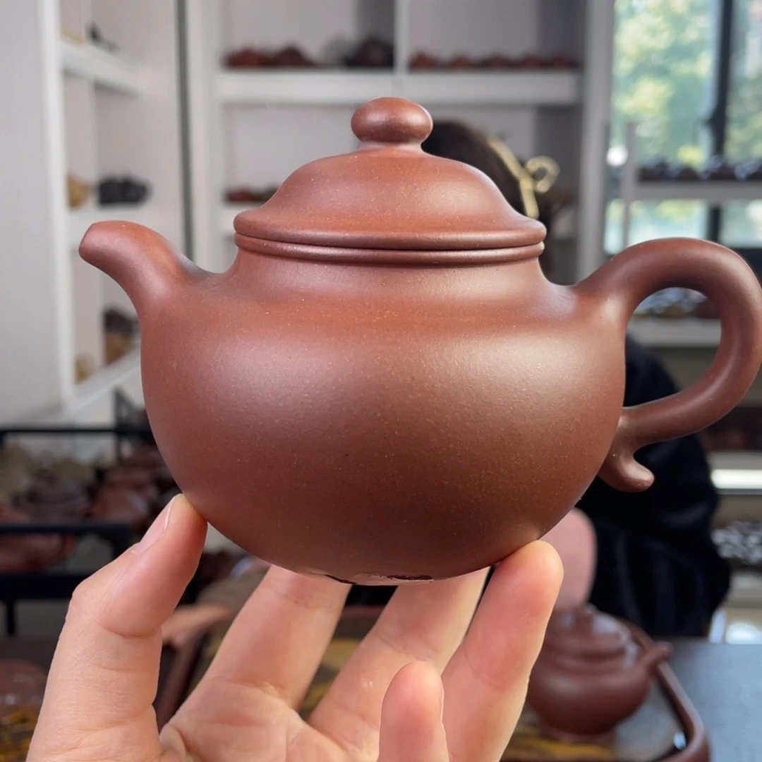 紫砂茶壶底槽清莲子270cc
