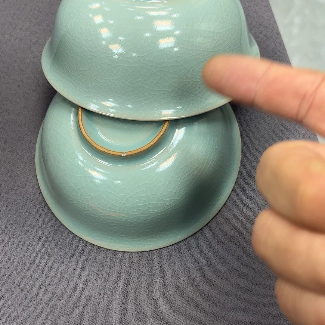 杯钱***东清凉寺原产地汝瓷微瑕