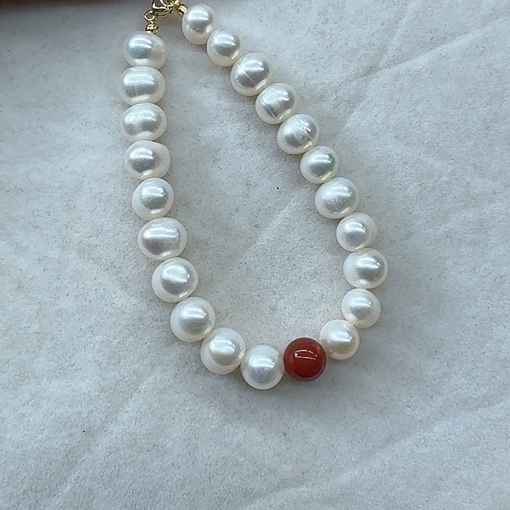 淡水珍珠手绳银S925镶嵌