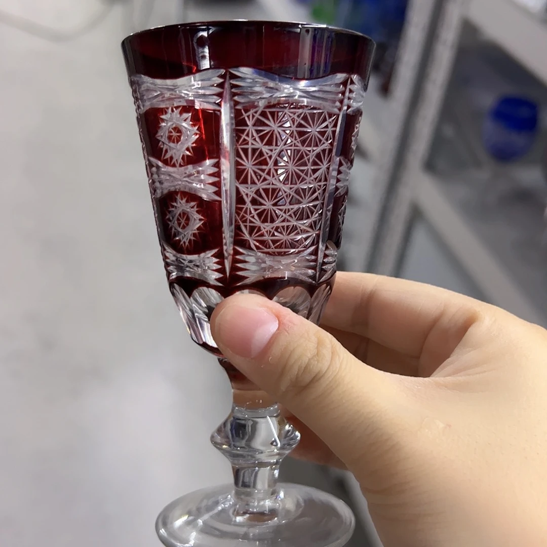 平底款水晶玻璃微瑕一个