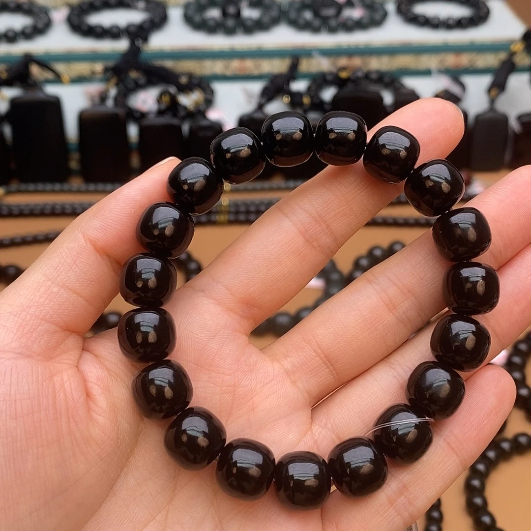 手链未镶嵌和田玉（青玉）熊*