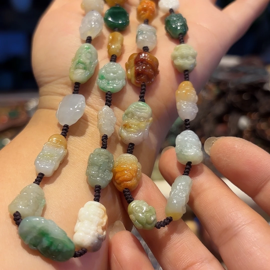 翡翠未镶嵌颈饰原创