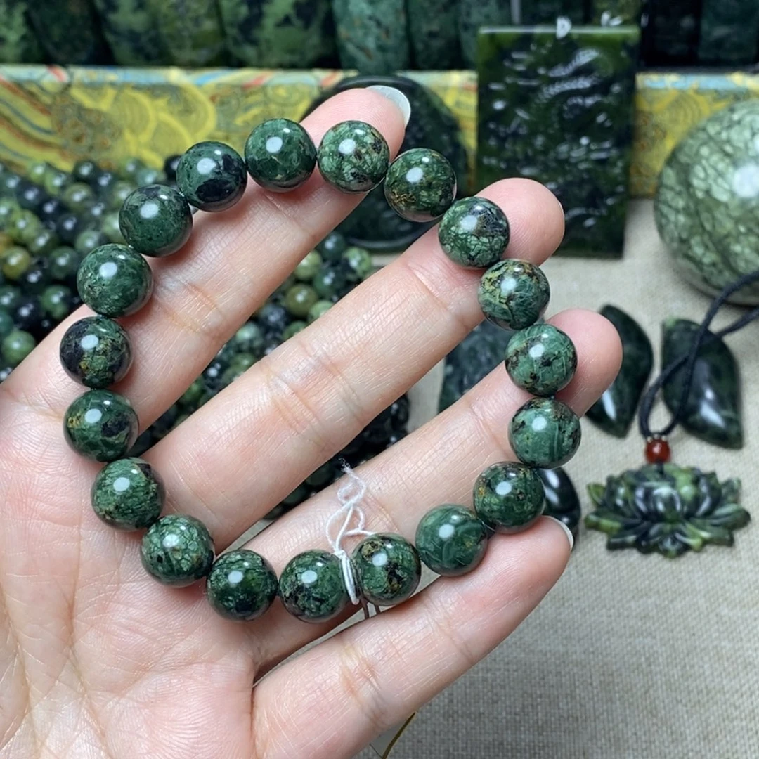 蛇纹石玉手链未镶嵌