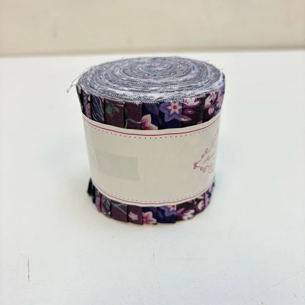 56000 紫色碎花系棉布蛋糕卷 每色2条 共12条 尺寸约6.2*100cm