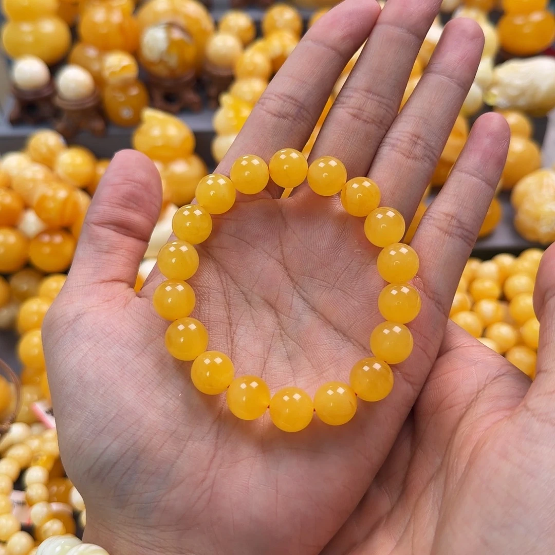 琥珀未镶嵌珠宝奇石11mm同料