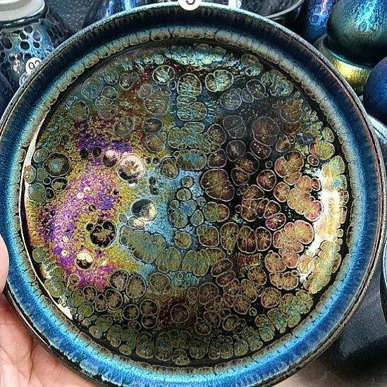 全祖福手工建盏曜变壶承3号