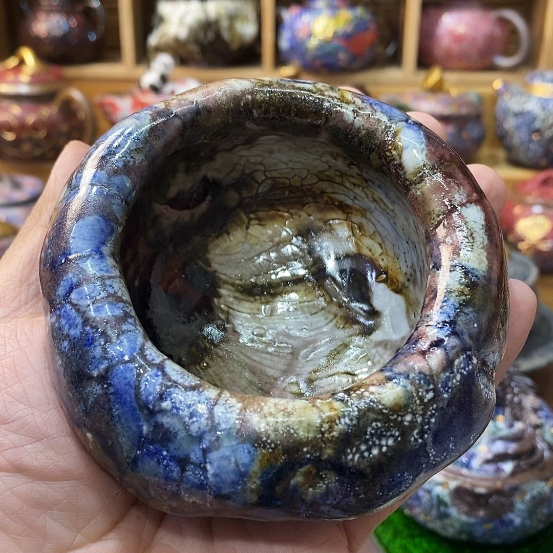 粗陶志野柴柴茶器