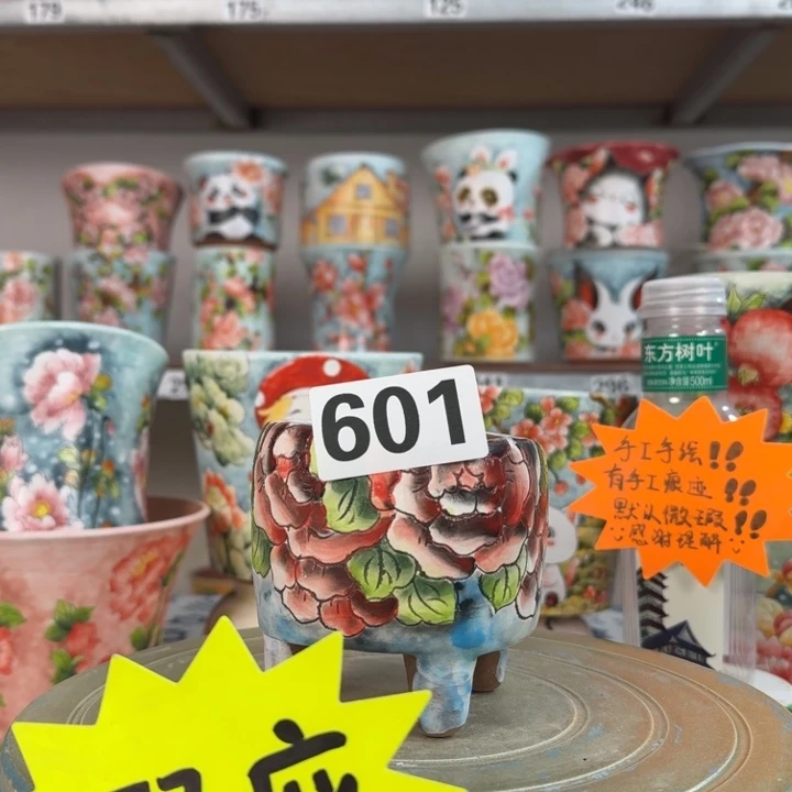 景德镇手绘多肉花盆