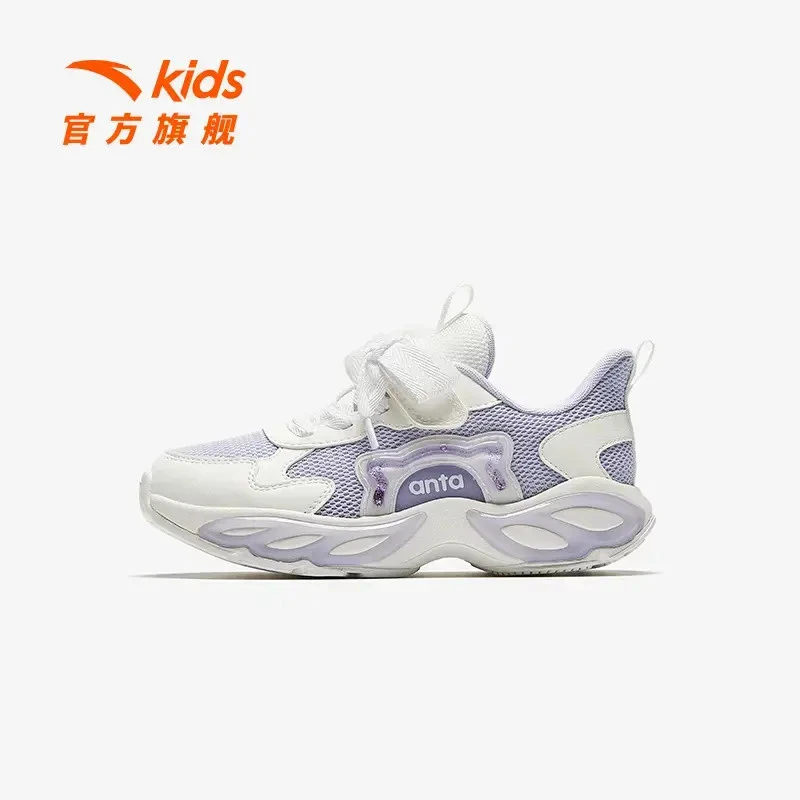 安踏儿童女小童休闲鞋2025新款舒适防滑儿童犟弹鞋子/322539923