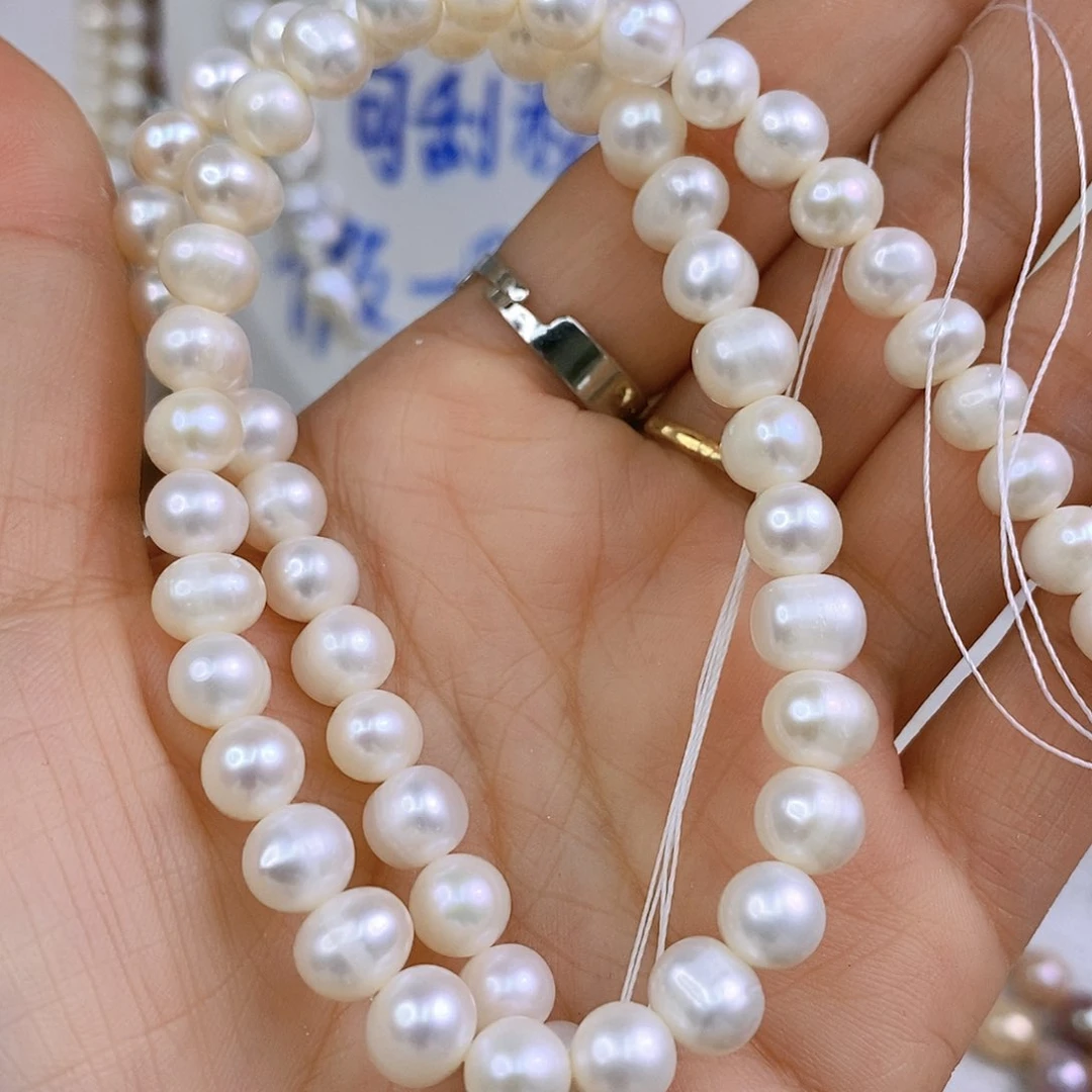 淡水珍珠手绳合金
