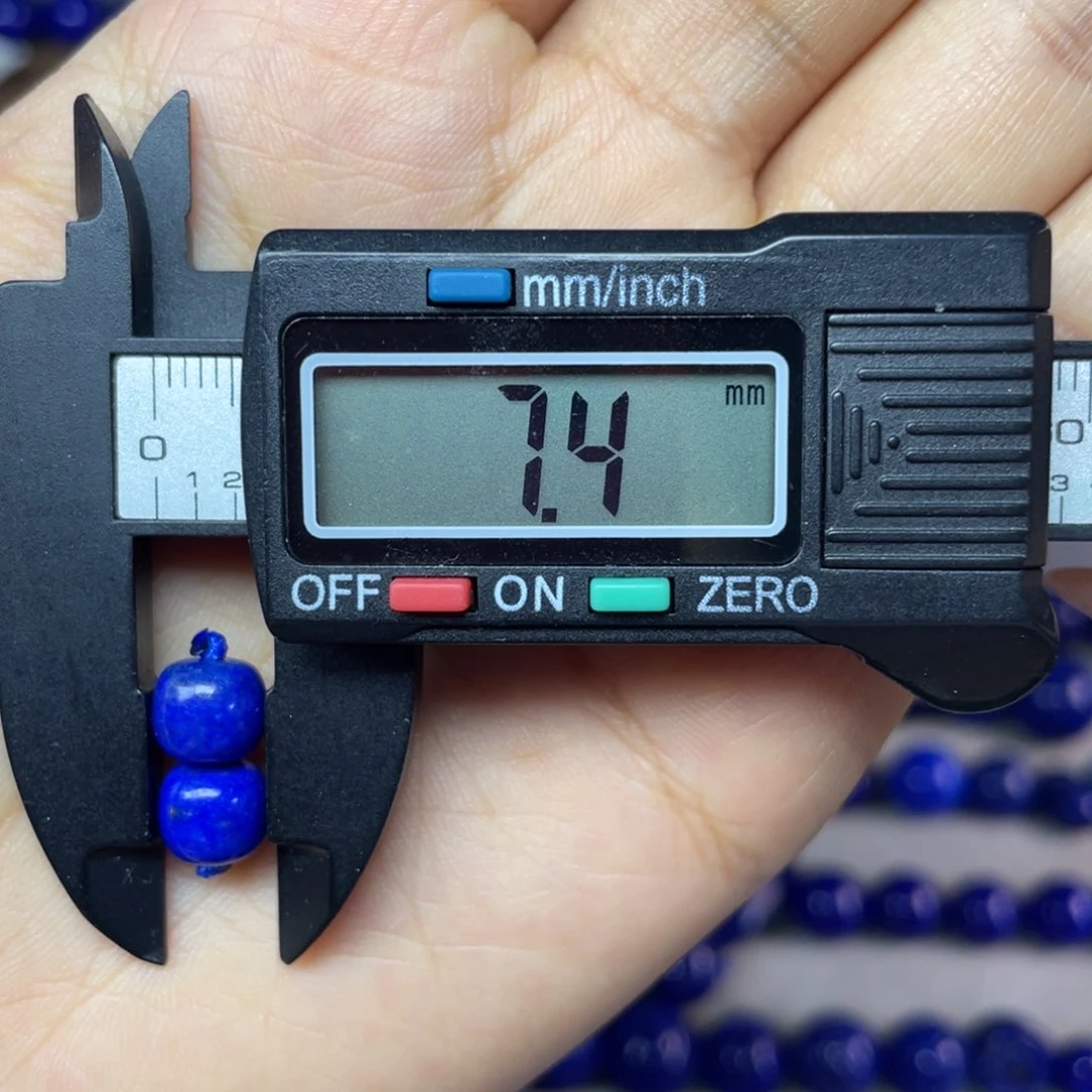 青金石未镶嵌7×6mm老型单珠配饰