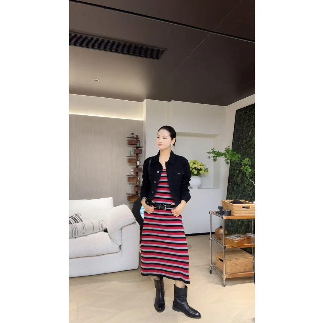 【假日背心裙】MUAN定制高级宽松简约背心裙吊带裙长裙女ZZ-82501