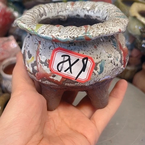 粗陶花盆手工花盆制作