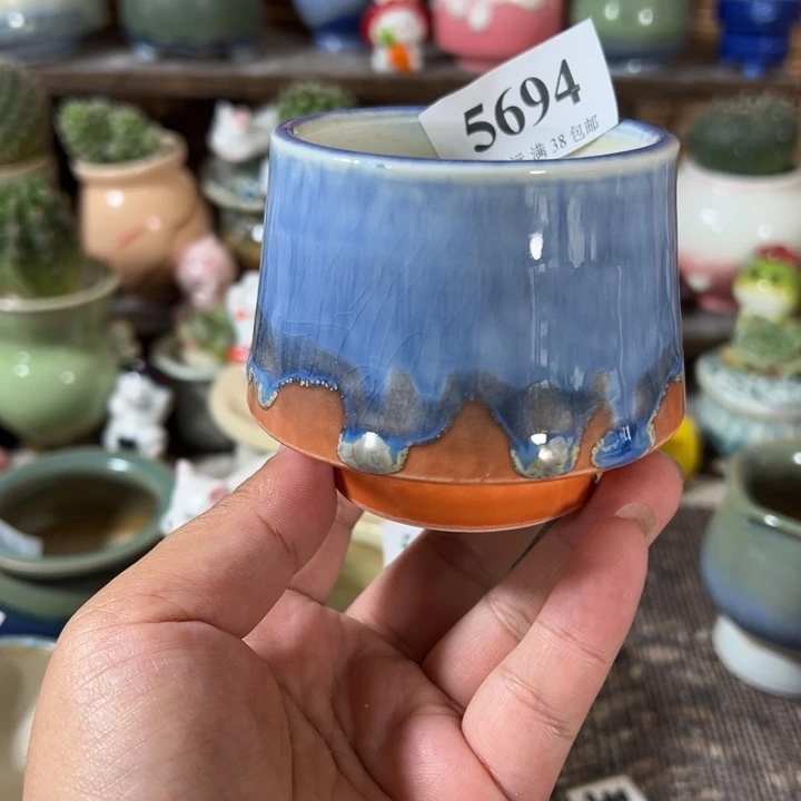 口6 手工花盆满30包邮