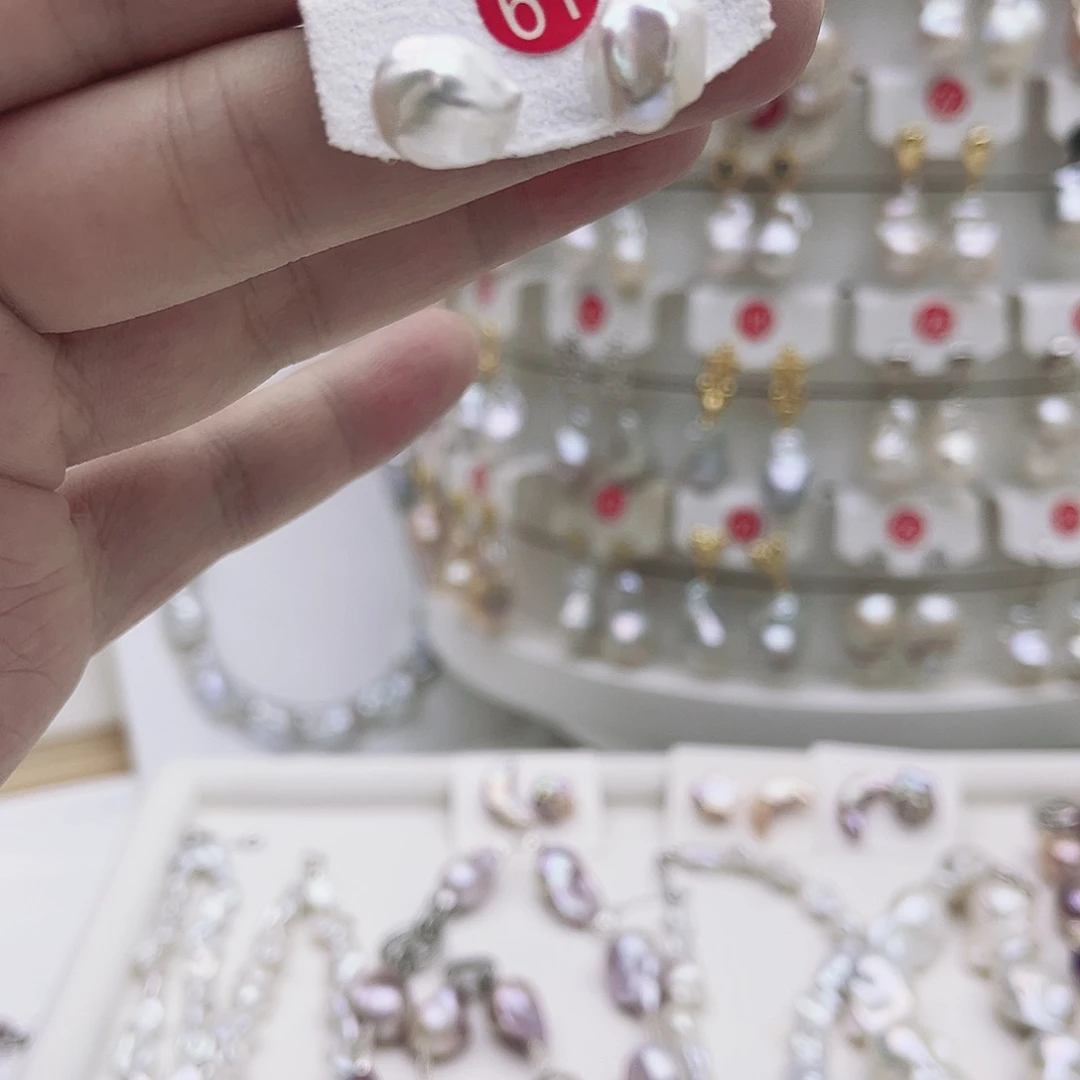 淡水珍珠银S925镶嵌颈饰