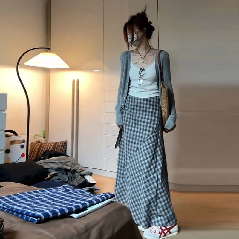 5522灰色连衣裙子女韩系穿搭一整套气质高级感洋气温婉大方长裙