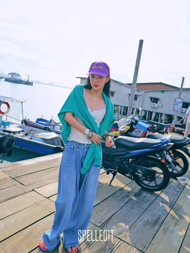 SPELLEDIT 2025夏季新品 浅色毛边牛仔裤 NO退NO换 正品