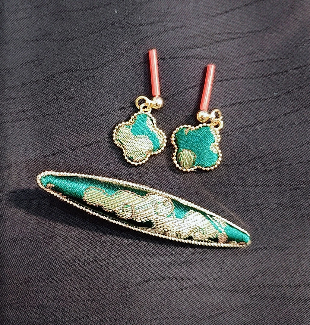 田园风边夹民族风女仙女风发夹发饰时尚头饰网红轻奢