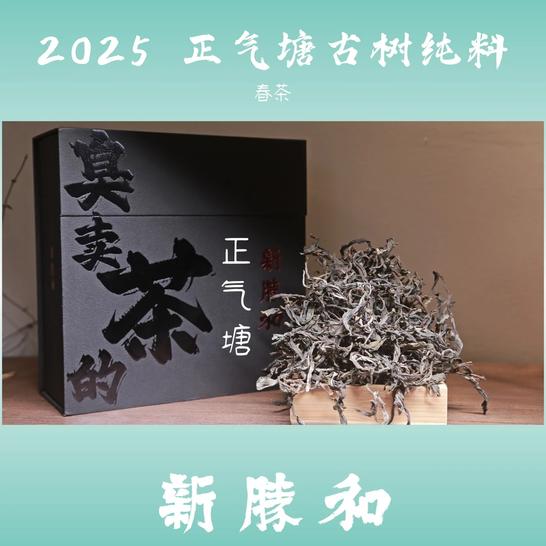 【2025正气塘古树纯料 】春茶（生茶）手工盒装普洱茶 长期储存 散茶