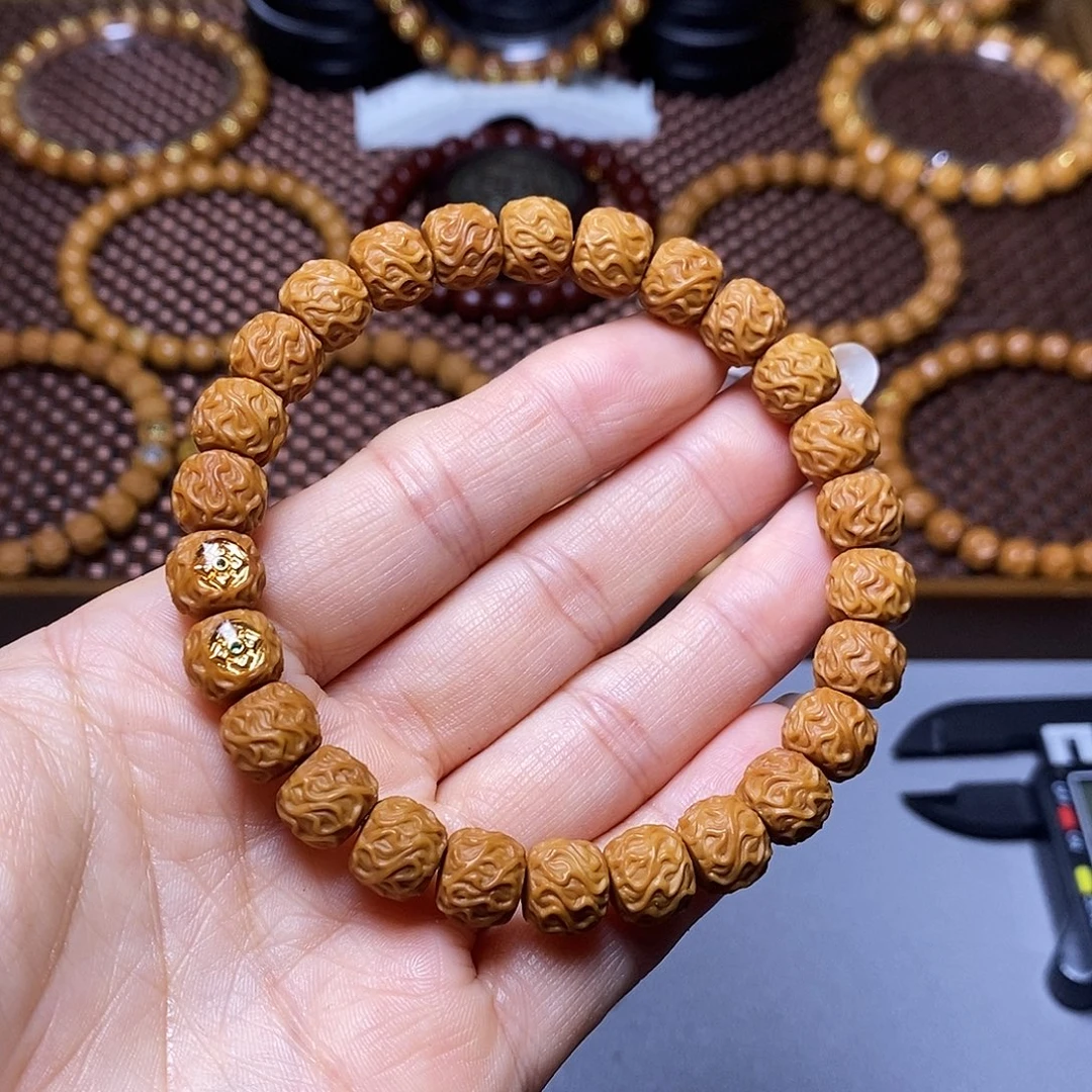 猴头核桃手串双标虎须全品