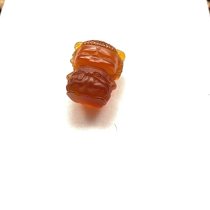 琥珀未镶嵌颈饰小哪吒