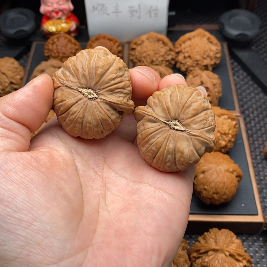 把件文玩核桃全品南瓜墩43边45肚