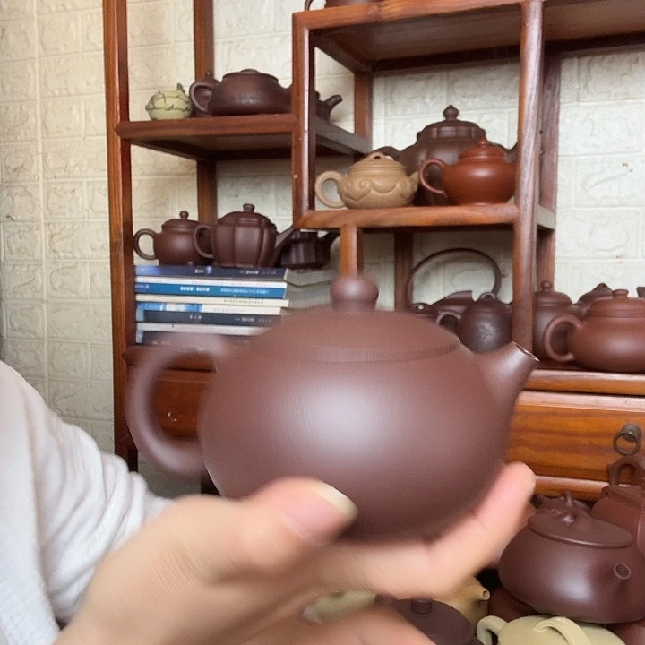 茶壶紫砂西施300cc半手工