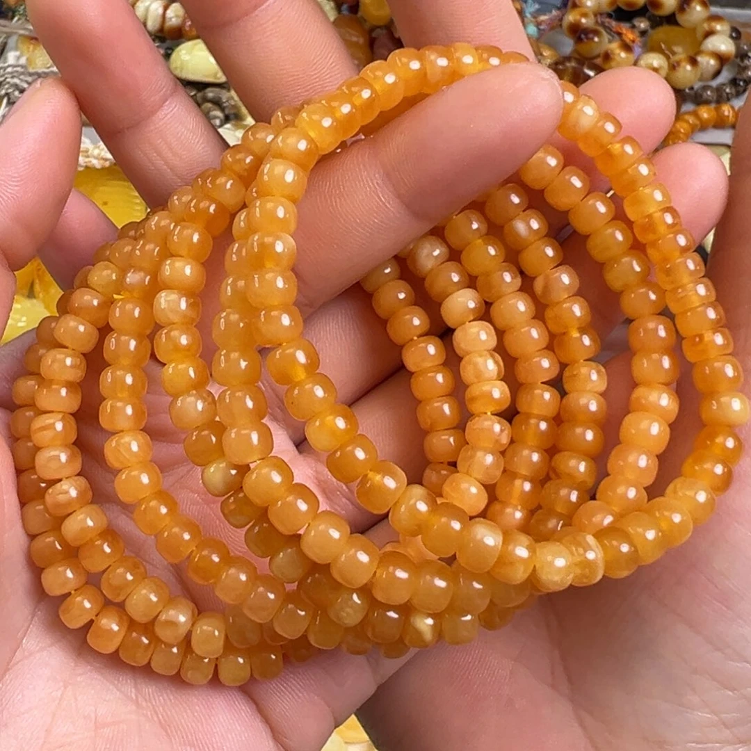 未镶嵌蜜蜡裸石多样性发一条