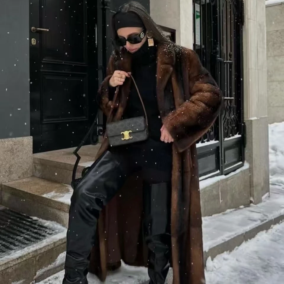 通勤风V领单排扣长袖中长款长款西装领女