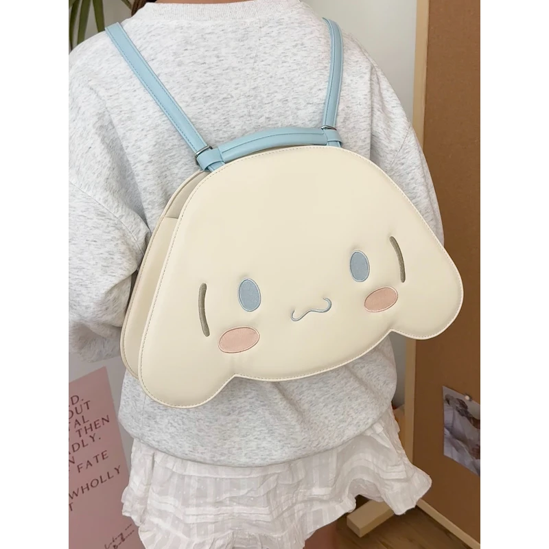 可爱萌兔大学生潮流简约高级感小众设计上课出行单肩斜挎双肩包包