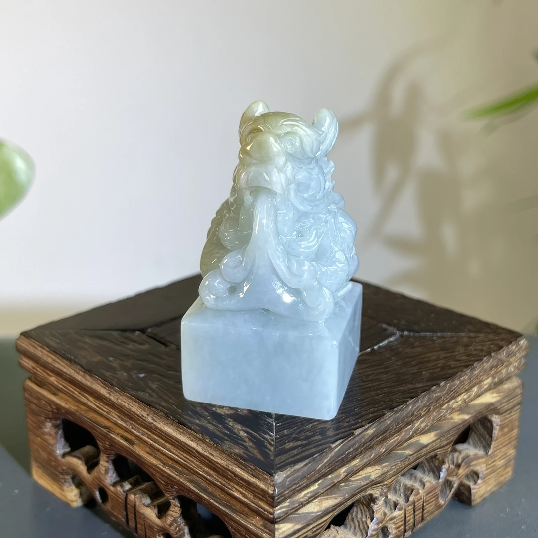 JTW10-47   天然缅甸A货翡翠 翡翠印章