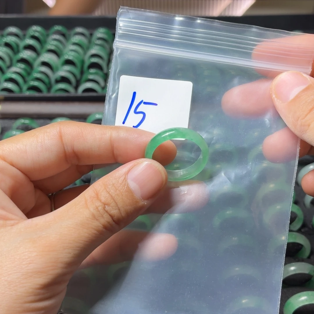 石英质玉未镶嵌20号戒指/15