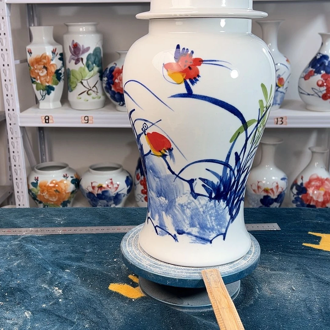 摆件景德镇陶瓷将玉鸟