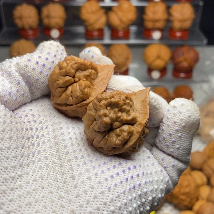 德***店文玩核桃把件四象羊王1