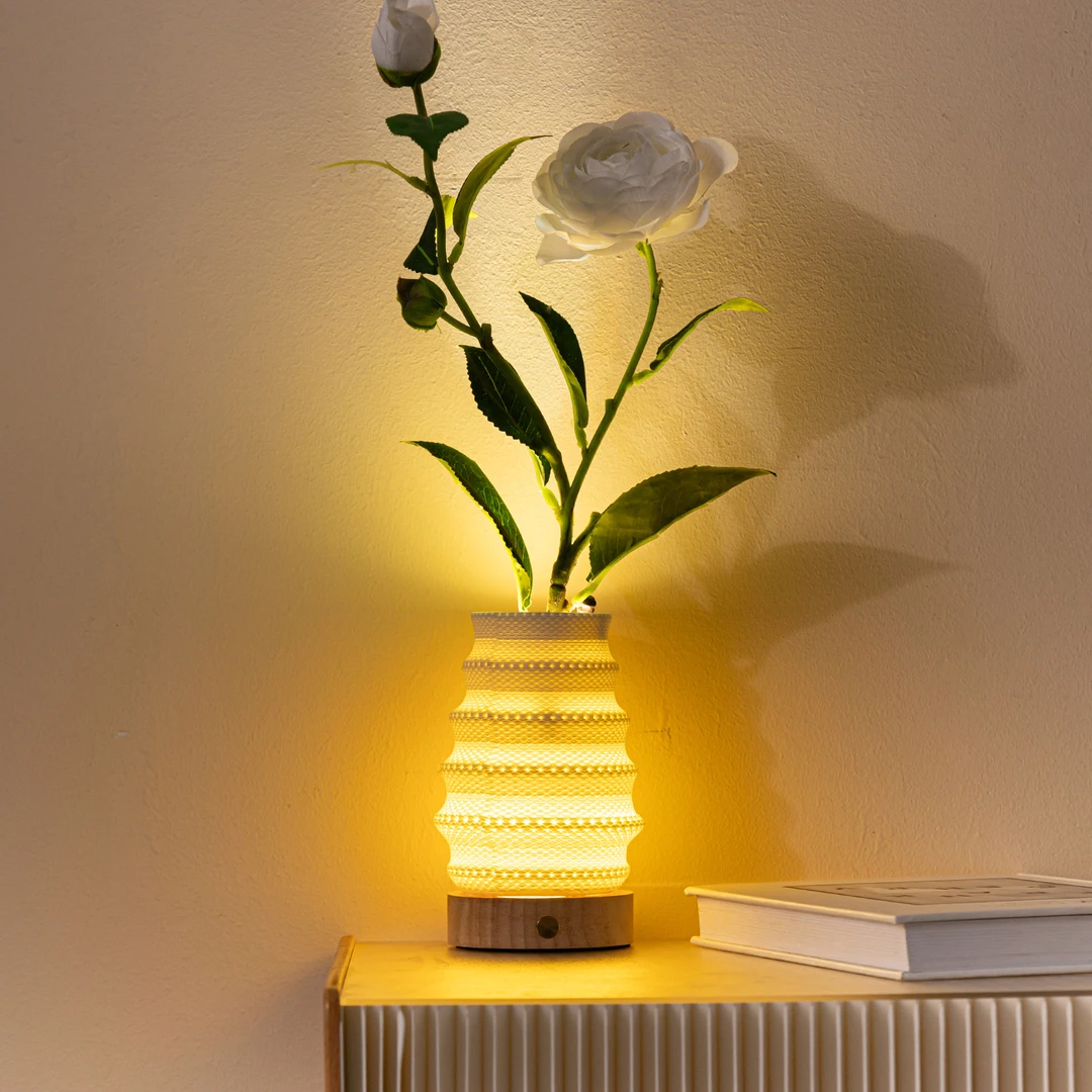 陶瓷小夜灯卧室睡眠灯床头灯网红爆款2025新款家用客厅氛围灯摆件