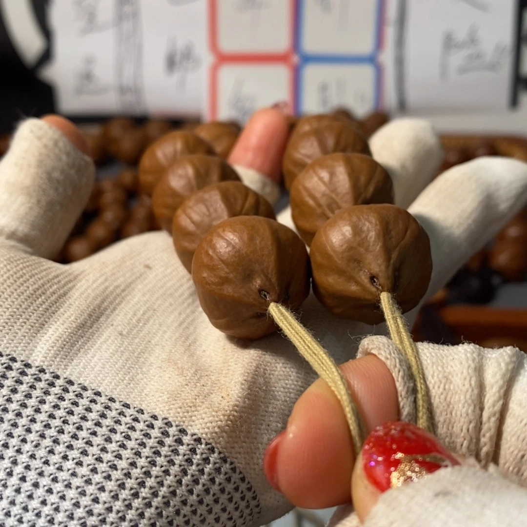 橄榄核手串4222精品老树王铁核11颗+鬼脸
