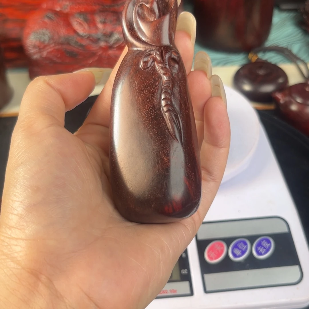金***辉红木印度小叶紫檀钱袋子