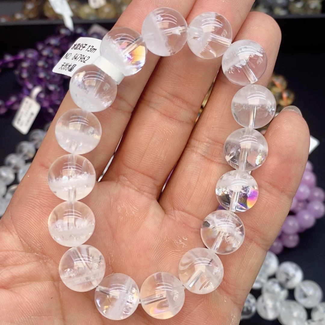 水晶手串未镶嵌2白幽灵13mm