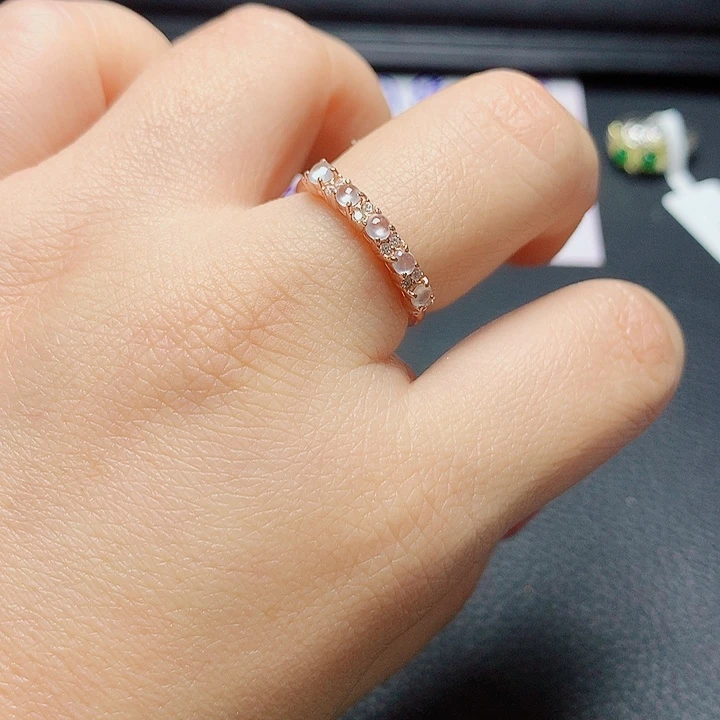 银S925镶嵌戒指翡翠