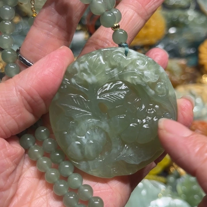 未镶嵌岫玉毛衣链
