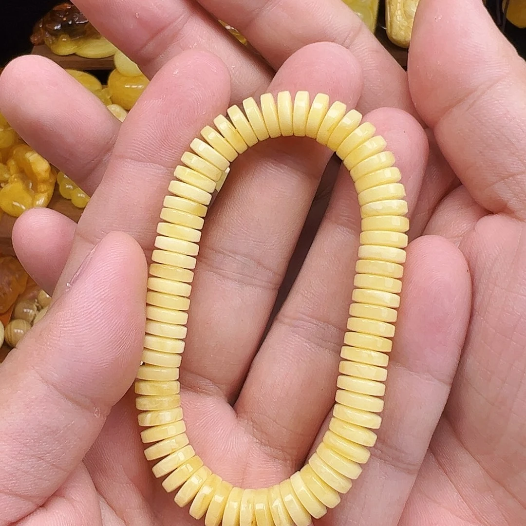 蜜蜡未镶嵌珠宝奇石单圈9.2mm，11.4克