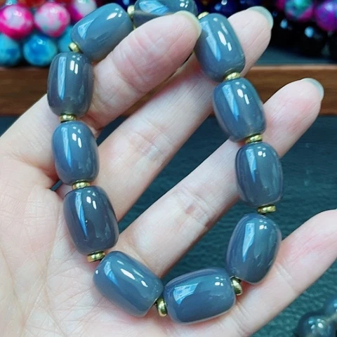 玛瑙未镶嵌手饰黑冰